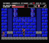une photo d'Ã©cran de Vampire Killer sur MSX